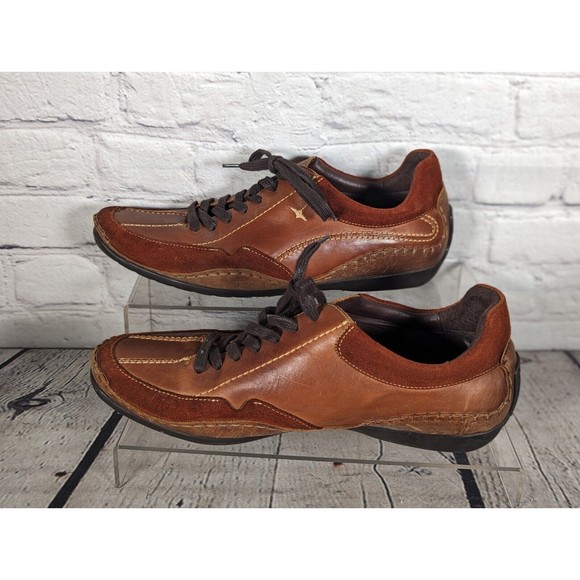 Pikolinos Brown Leather Lace Up Comfort Moc Toe Casual Loafers Size 11 / 44 main image 9